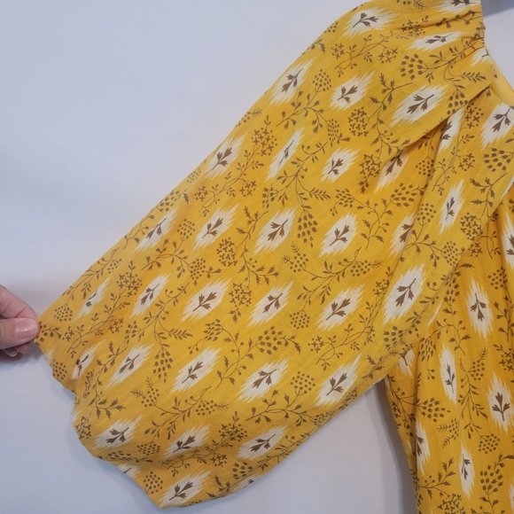 Veronica Beard Yellow Floral One-Shoulder Maxi Dress - Picture 9 of 16